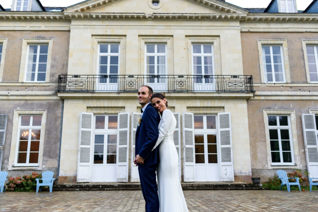 Photographe mariage château de la foret Ancenis le couple en photo