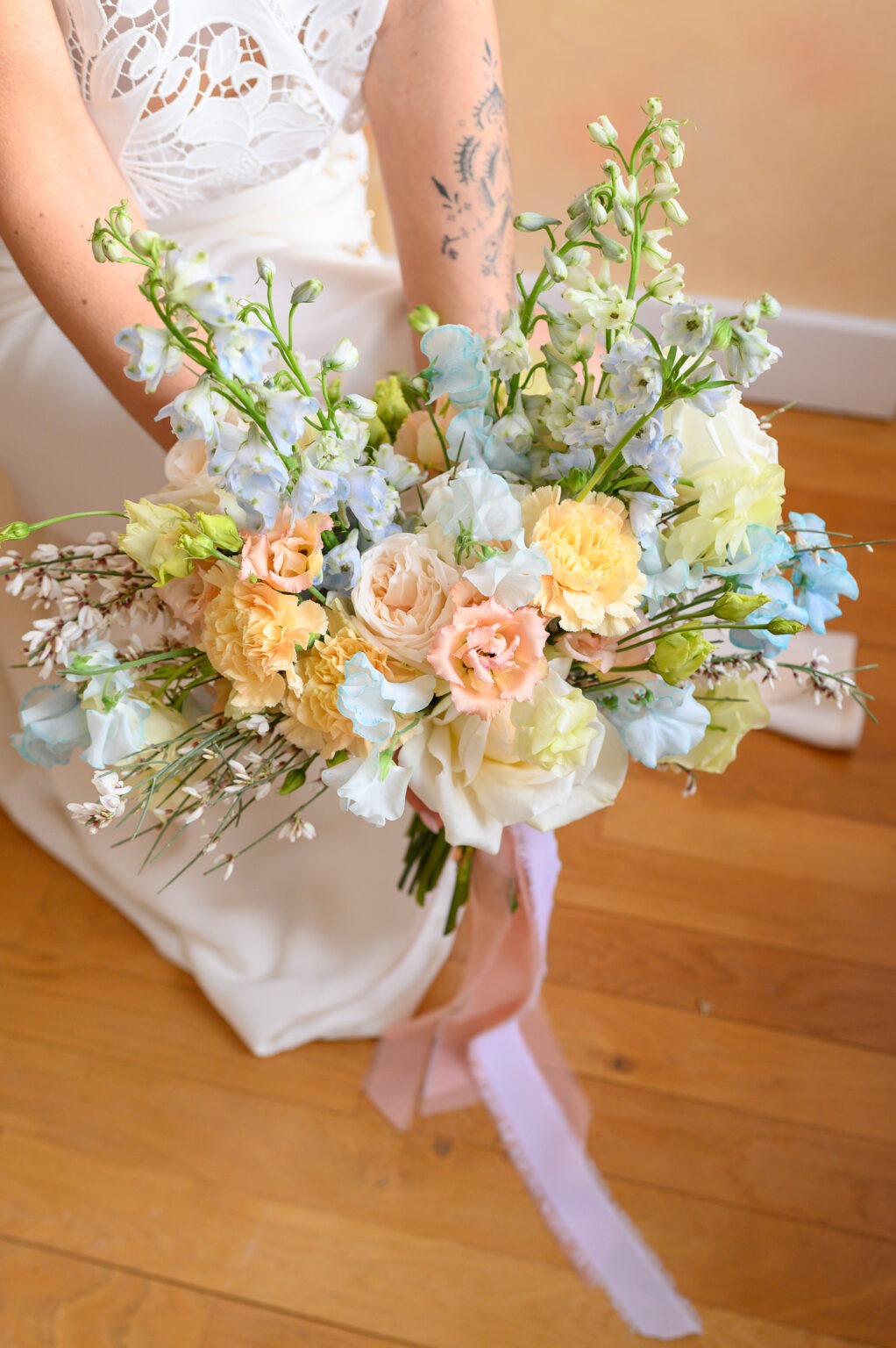 photographe de mariage nantes bouquet de mariee